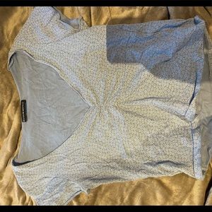 blue floral gina top brandy melville 
worn 3 times - great condition